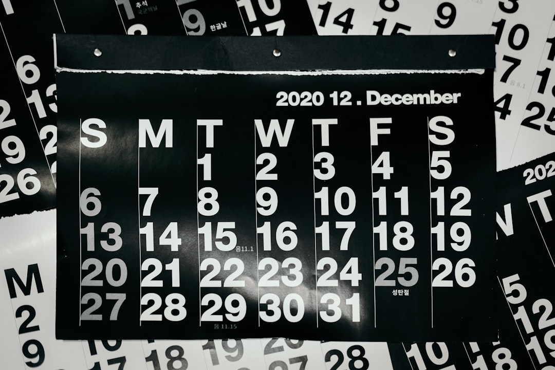 Photo Yearly calendar